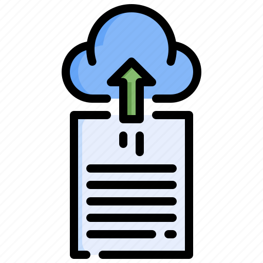 Upload, cloud, storage, document, files, computing icon - Download on Iconfinder