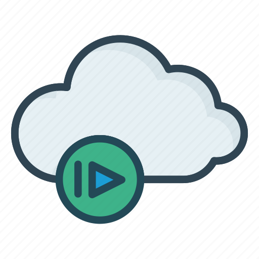 Cloud, play, storage icon - Download on Iconfinder