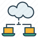 cloud, connection, network