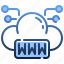 www, internet, domain, connection, cloud, computing 