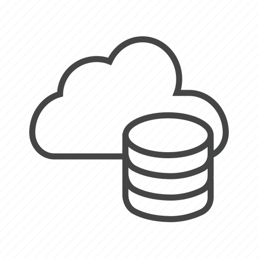 Cloud database, cloud server, cloud storage, data center, online server, online storage, saas icon - Download on Iconfinder