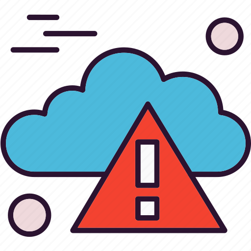 Alert, cloud, computing, danger, warning icon - Download on Iconfinder
