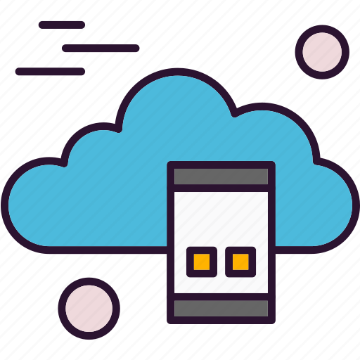 Cloud, computing, mobile, phone icon - Download on Iconfinder