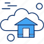 cloud, computing, home, house 