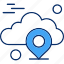 cloud, computing, location, map 