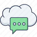chat, bubble, conversation, comment, message, cloud 