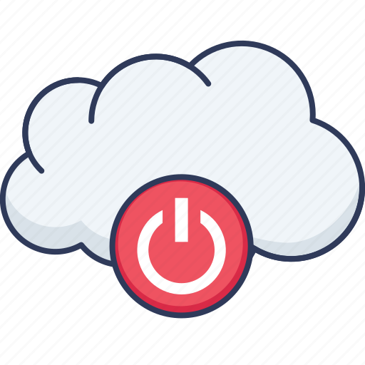 Power, button, turn, on, cloud icon - Download on Iconfinder