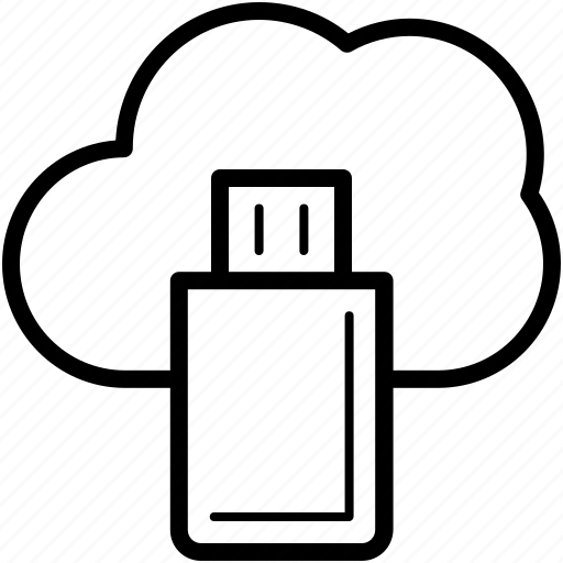 Cloud, computing, drive, flash, network, storage, technology icon - Download on Iconfinder