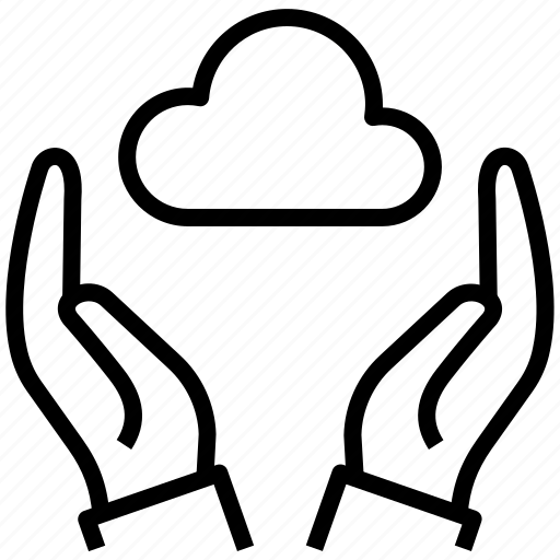 Cloud, computing, service, hand, safe, data, storage icon - Download on Iconfinder