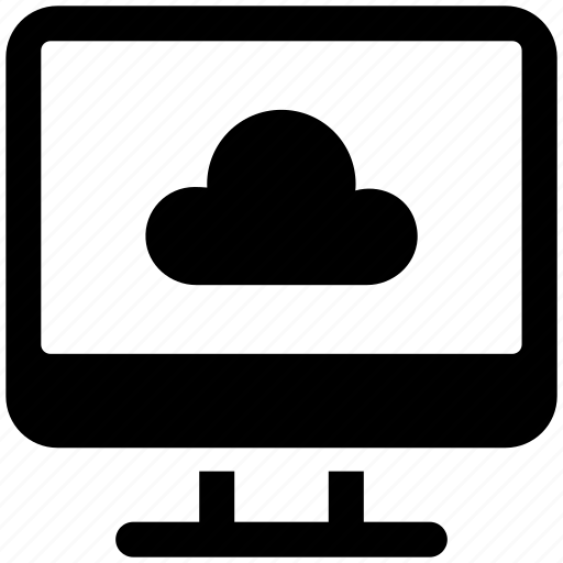 Cloud, computing, computer, screen, server, storage icon - Download on Iconfinder