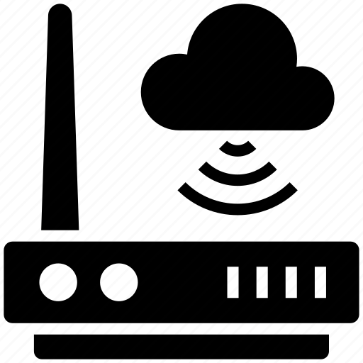 Cloud, computing, router, modem, wireless, internet, wifi icon - Download on Iconfinder