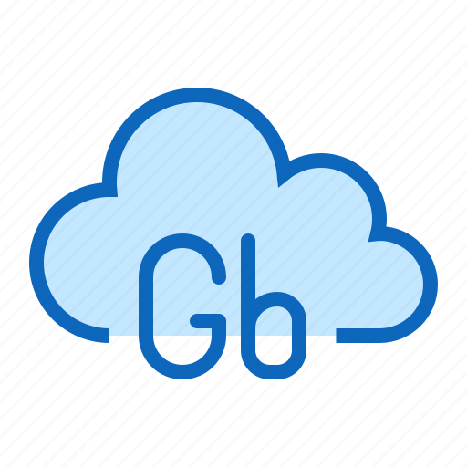 Cloud, computing, data, gb, technology icon - Download on Iconfinder