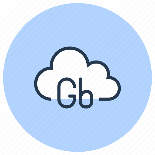 Cloud, computing, data, gb, technology icon - Download on Iconfinder