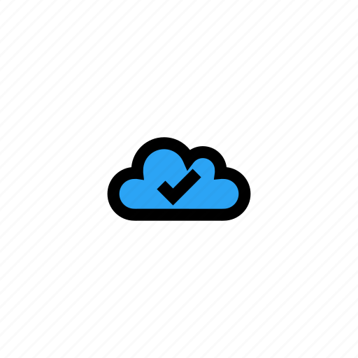 Check, cloud, complete, protection, security icon - Download on Iconfinder