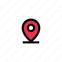 destination, location, map, marker, pin