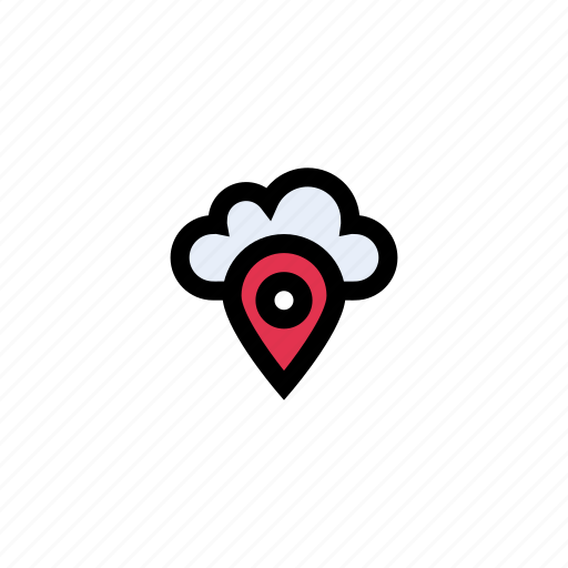 Cloud, location, map, server, storage icon - Download on Iconfinder
