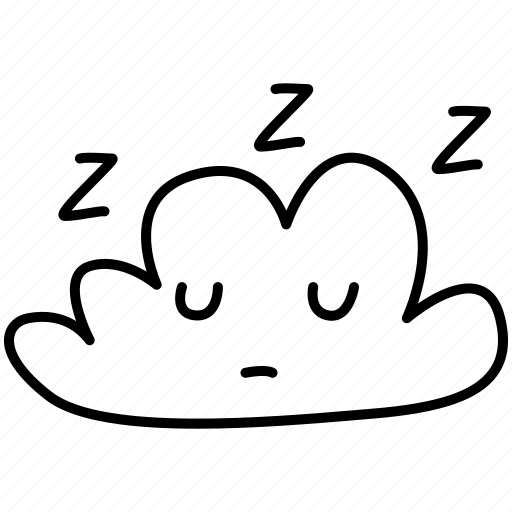 Sleep, cloud, emoji, sleeping icon - Download on Iconfinder
