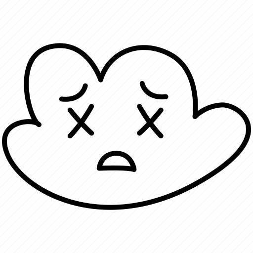 Cloud, emoji, emoticon, dizzy icon - Download on Iconfinder