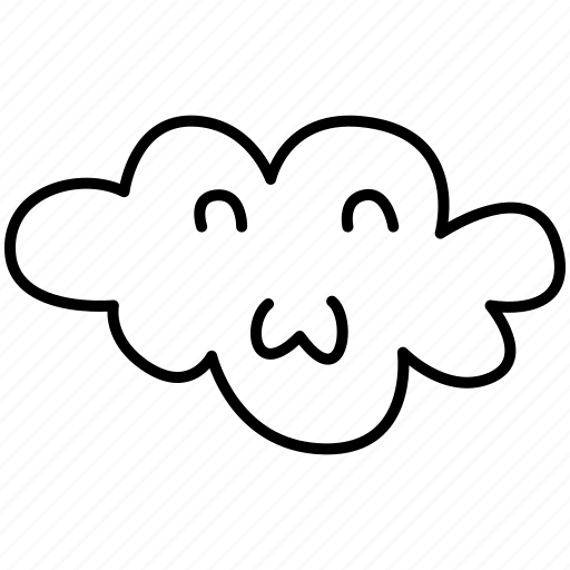 Cloud, emoji, emoticon, shame icon - Download on Iconfinder