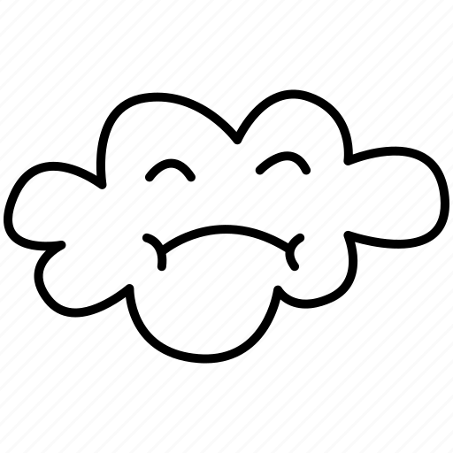 Cloud, emoji, emoticon icon - Download on Iconfinder