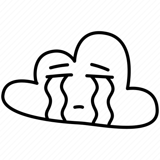 Cloud, emoji, cry, sad icon - Download on Iconfinder