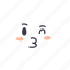 wink, cloud, emoji, emoticon 