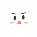 angry, cloud, emoji, emoticon