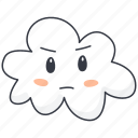cloud, emoji, strange, curious