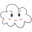 cloud, emoji, strange, curious 