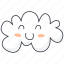smile, happy, cloud, emoji