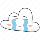 cry, sad, cloud, emoji