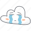 cry, sad, cloud, emoji 