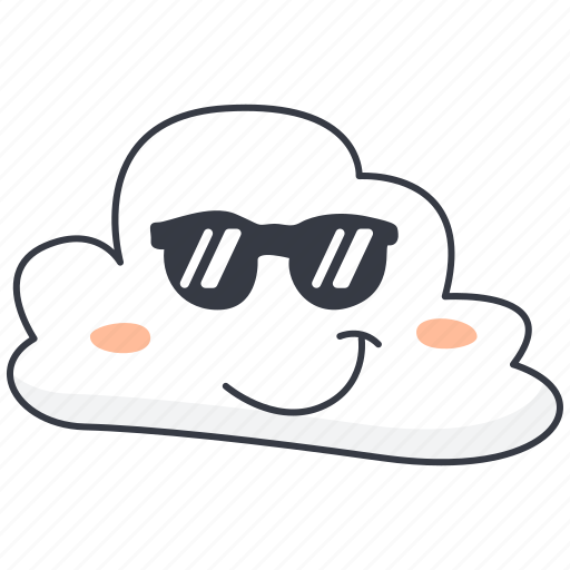 Smile, handsome, cloud, emoji icon - Download on Iconfinder