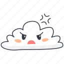 mad, angry, cloud, emoji