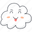 cloud, emoji, tongue 
