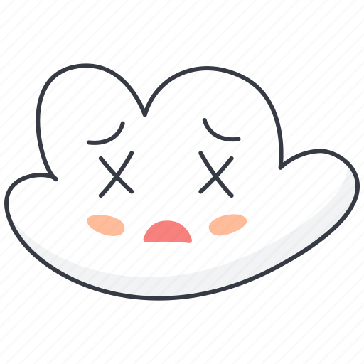 Cloud, emoji, sick, emoticon icon - Download on Iconfinder