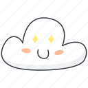cloud, emoji, amazed, star