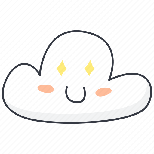 Cloud, emoji, amazed, star icon - Download on Iconfinder