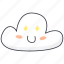 cloud, emoji, amazed, star 