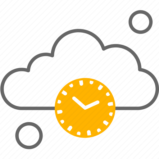 Clock, cloud, time, weather icon - Download on Iconfinder