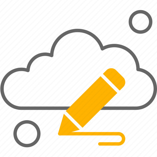 Weather, cloud, pencil, pen icon - Download on Iconfinder