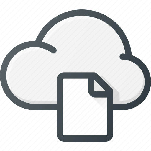 Cloud, computing, document, file, syncronize icon - Download on Iconfinder