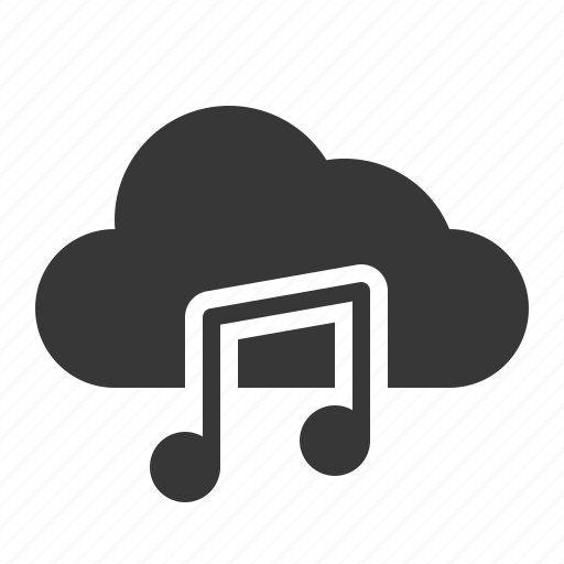 Audio, cloud, multimedia, music, network, storage icon - Download on Iconfinder