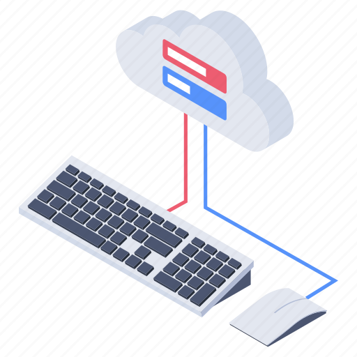 Cloud computing, cloud hosting, cloud keyboard, cloud technology, cloud working icon - Download on Iconfinder
