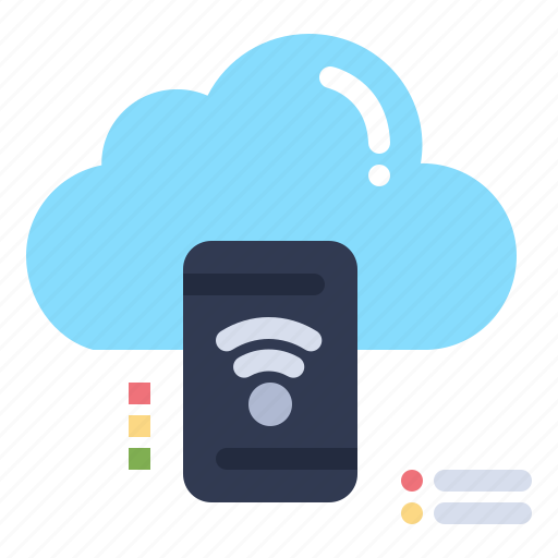 Cloud, connected, data, mobile, wifi icon - Download on Iconfinder