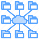 cloud, communication, computing, folder, storage