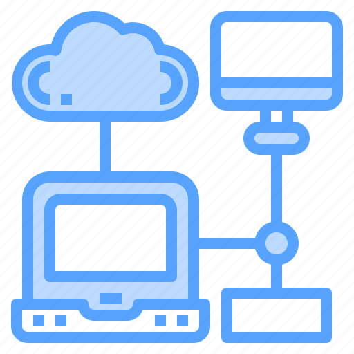 Cloud, computer, connection, laptop, network icon - Download on Iconfinder