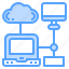 cloud, computer, connection, laptop, network 