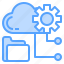cloud, computing, creative, folder, gear 