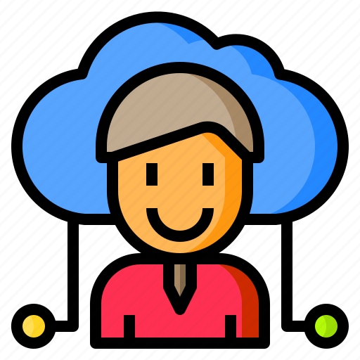 Cloud, human, man, mind, thinking icon - Download on Iconfinder